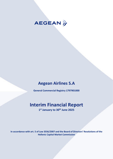 Thumbnail Aegean Airlines Half-year Report 2025-h1