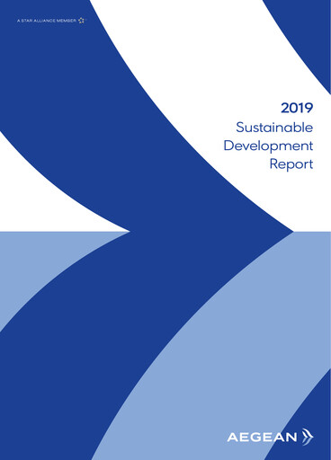 Miniature Aegean Airlines Rapport de durabilité 2019