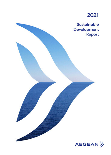 Miniature Aegean Airlines Rapport de durabilité 2021