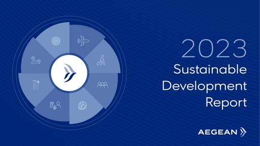 Miniature Aegean Airlines Rapport de durabilité 2023