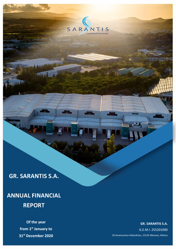 Miniature Gr. Sarantis S.A. Rapport financier 2020