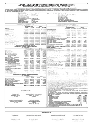 Thumbnail Autohellas Financial Statement 2007