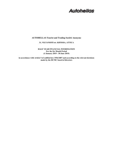 Miniature Autohellas Rapport semestriel 2019