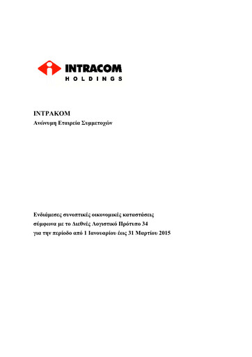 Thumbnail Intracom Holdings Quarterly Report 2015-q1