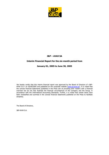 Thumbnail Avax S.A. Half-year Report 2005-h1