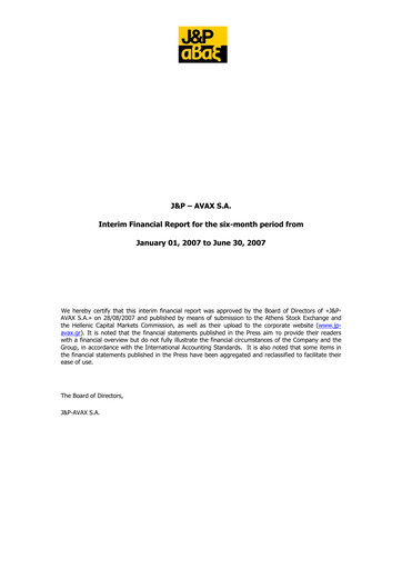 Thumbnail Avax S.A. Half-year Report 2007-h1