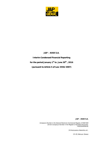 Thumbnail Avax S.A. Half-year Report 2016-h1