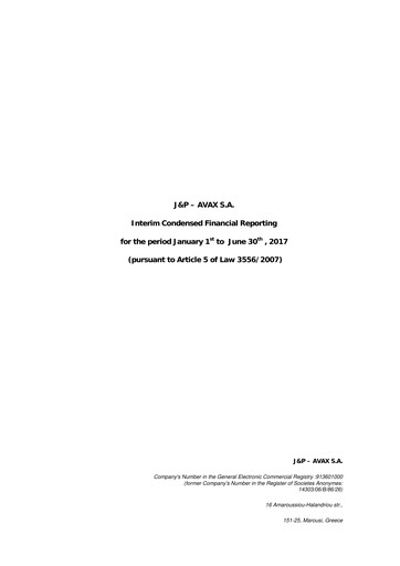 Thumbnail Avax S.A. Half-year Report 2017-h1