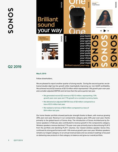Vorschaubild Sonos
 Quartalsbericht 2019-q2
