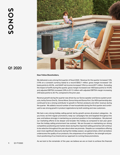 Vorschaubild Sonos
 Quartalsbericht 2020-q1