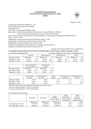 Thumbnail Nippon Paint
 Financial Statement fy2025