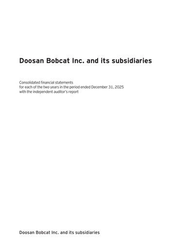 Thumbnail Doosan Bobcat Financial Statement 2025