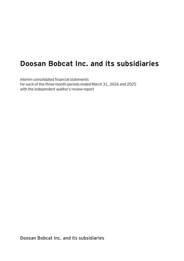 Thumbnail Doosan Bobcat Quarterly Report 2026-q1