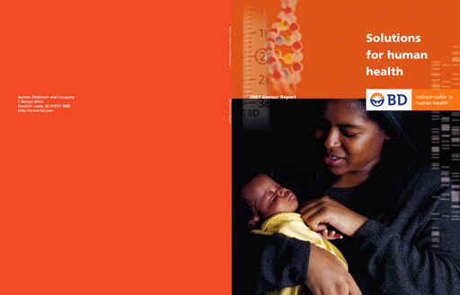 Thumbnail Becton Dickinson Annual Report 2001