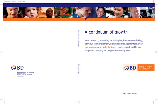 Thumbnail Becton Dickinson Annual Report 2003