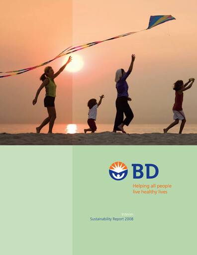 Thumbnail Becton Dickinson Sustainability Report 2008