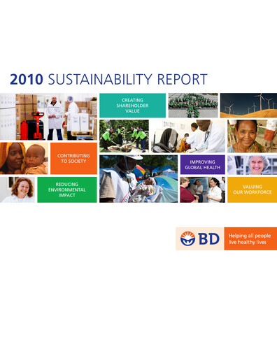 Thumbnail Becton Dickinson Sustainability Report 2010