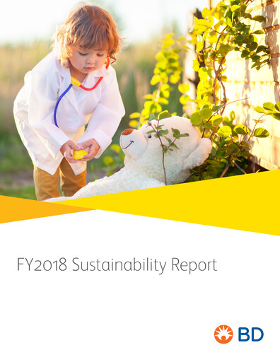 Thumbnail Becton Dickinson Sustainability Report fy2018