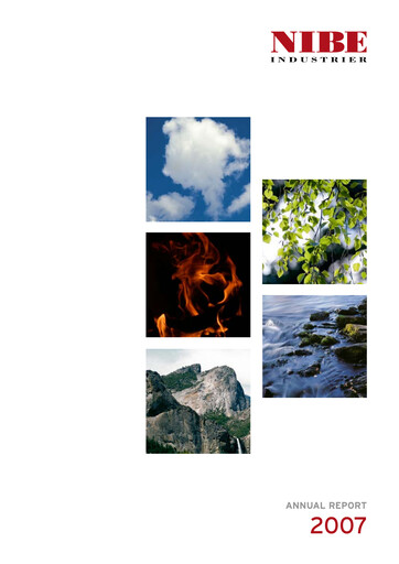 Thumbnail NIBE Industrier Annual Report 2007