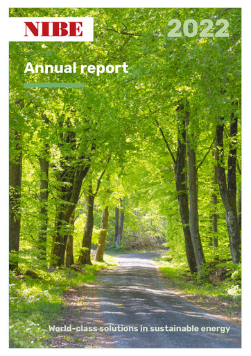 Thumbnail NIBE Industrier Annual Report 2022