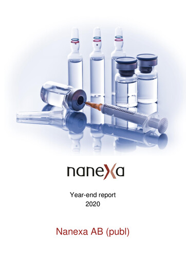 Thumbnail Nanexa AB Annual Report 2020