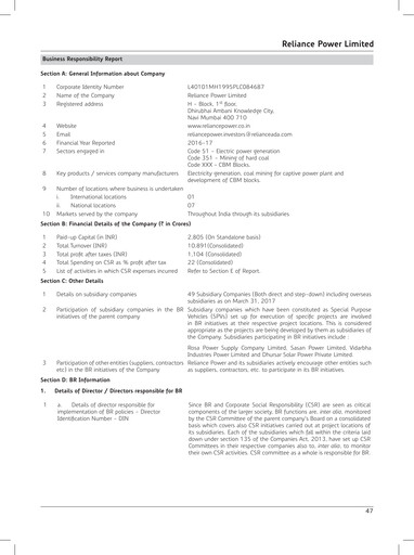 Thumbnail Reliance Power
 ESG Report 2016-2017