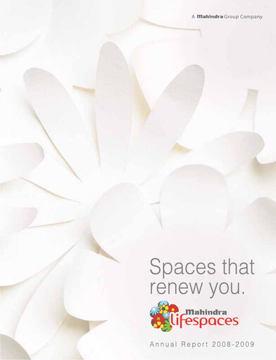 Vorschaubild Mahindra Lifespaces
 Jahresbericht 2008-2009