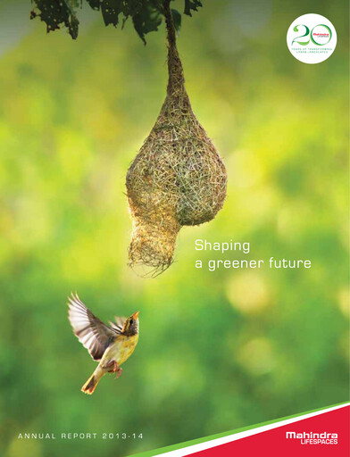 Vorschaubild Mahindra Lifespaces
 Jahresbericht 2013-2014