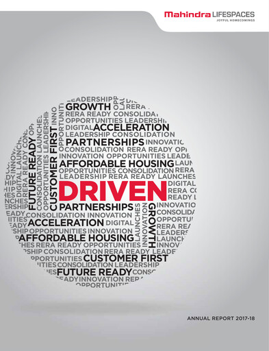 Vorschaubild Mahindra Lifespaces
 Jahresbericht 2017-2018