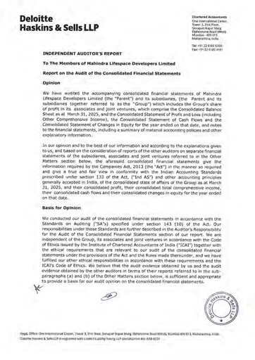 Thumbnail Mahindra Lifespaces
 Financial Statement 2024-2025