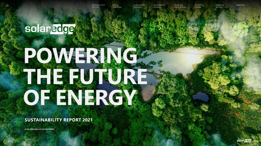 Thumbnail SolarEdge Sustainability Report 2021