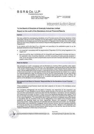 Thumbnail Greenply
 Financial Statement 2021-2022
