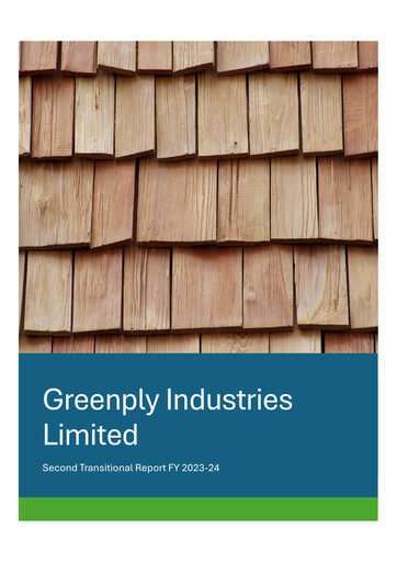 Thumbnail Greenply
 Sustainability Report 2023-2024
