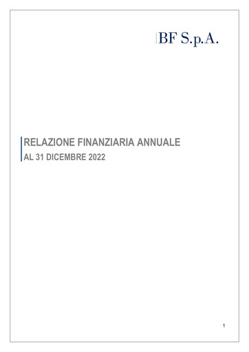 Thumbnail B.F. S.p.A. Financial Report 2022