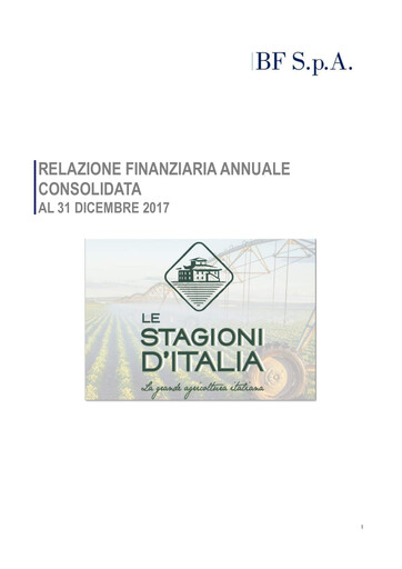 Thumbnail B.F. S.p.A. Financial Statement 2017