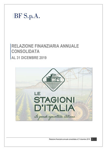 Thumbnail B.F. S.p.A. Financial Statement 2019