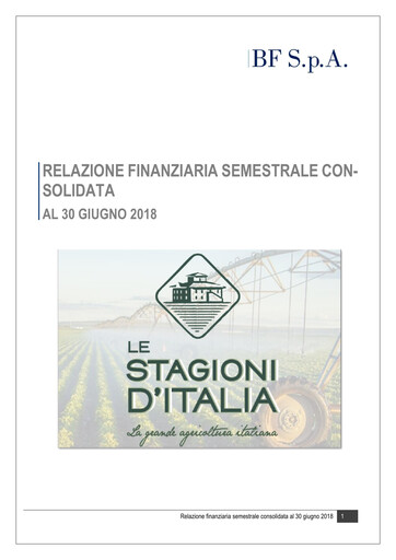 Thumbnail B.F. S.p.A. Half-year Report 2018-h1