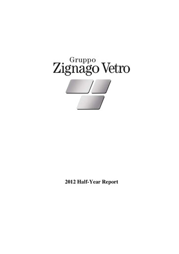 Thumbnail Zignago Vetro Financial Report 2012-h1