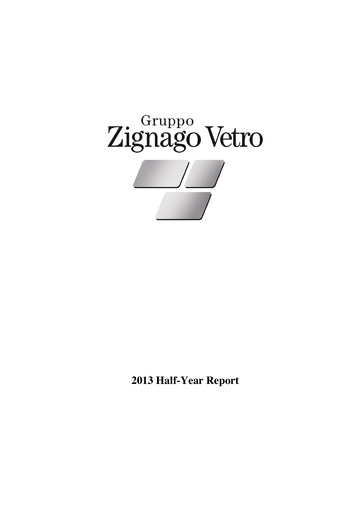 Thumbnail Zignago Vetro Financial Report 2013-h1