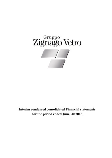 Thumbnail Zignago Vetro Financial Report 2015-h1