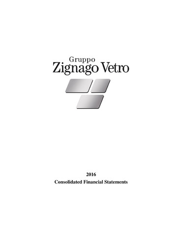 Thumbnail Zignago Vetro Financial Report 2016