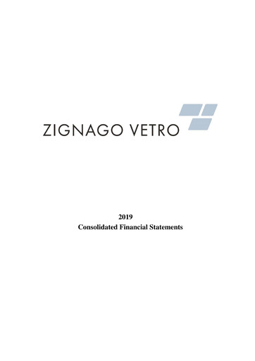 Thumbnail Zignago Vetro Financial Report 2019