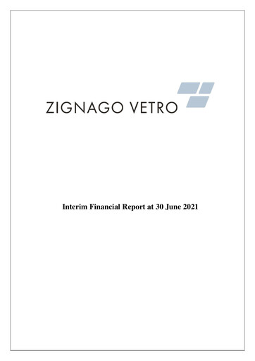 Thumbnail Zignago Vetro Financial Report 2021-h1