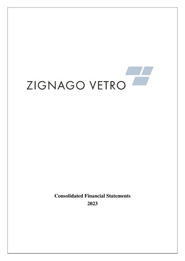 Thumbnail Zignago Vetro Financial Report 2023