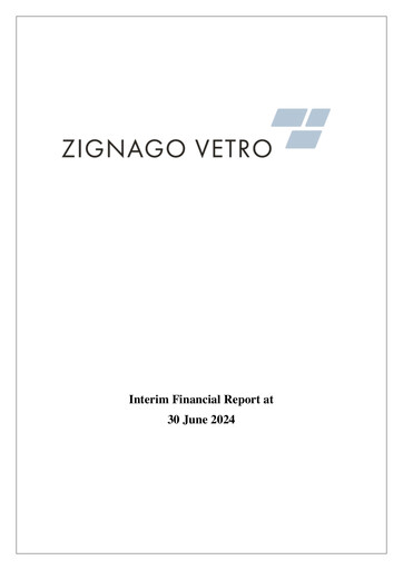 Thumbnail Zignago Vetro Financial Report 2024-h1