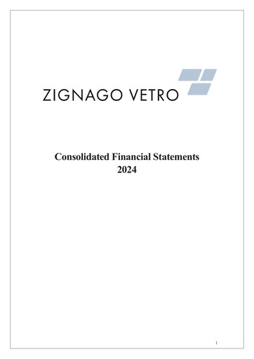 Thumbnail Zignago Vetro Financial Report 2024