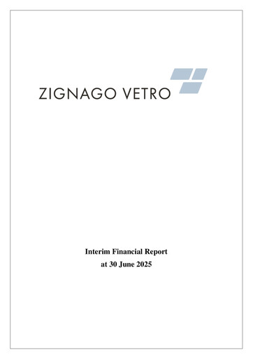 Thumbnail Zignago Vetro Financial Report 2025-h1