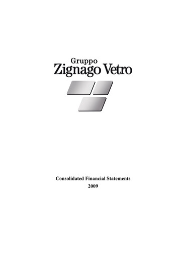 Thumbnail Zignago Vetro Financial Statement 2009