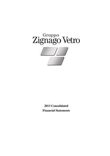 Thumbnail Zignago Vetro Financial Statement 2013