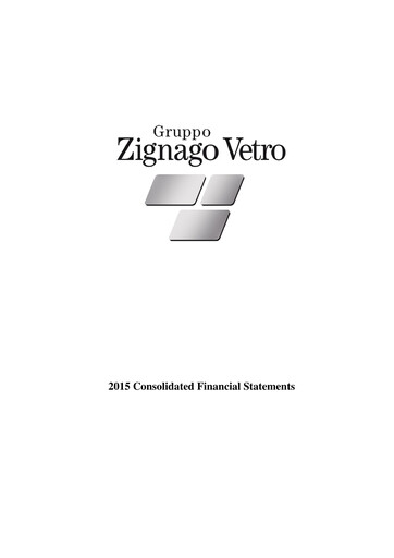 Thumbnail Zignago Vetro Financial Statement 2015